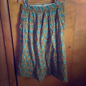 J. Crew midi skirt in elephant print